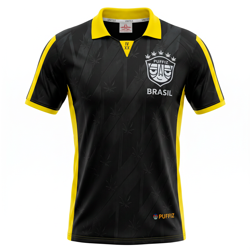 Camiseta Preta Copa do Mundo Puffiz