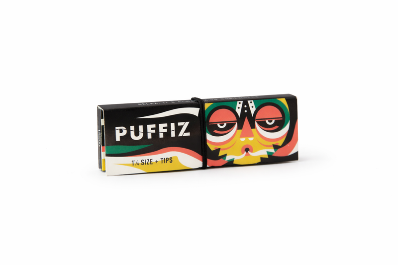 Seda 1/4 Puffiz com 40 Folhas e 40 Piteiras de Papel